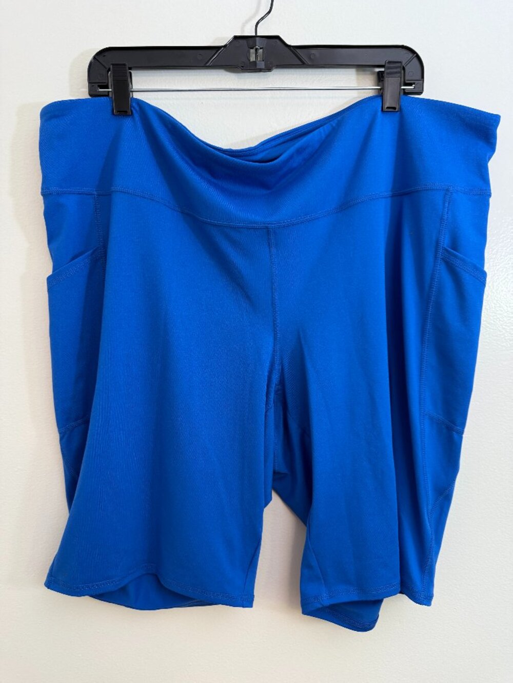J Jill Plus 3X Womens Sport Short Bright Blue Athleisure 10" inseam Comfortable!